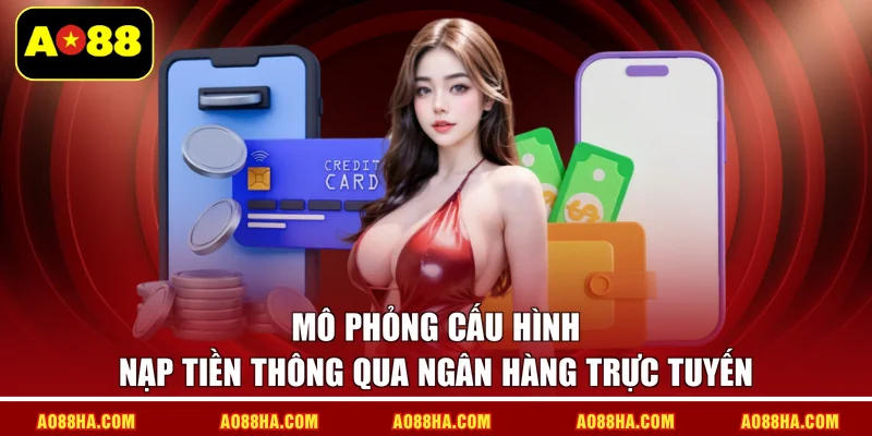 Mô phỏng cấu hình nạp tiền thông qua ngân hàng trực tuyến