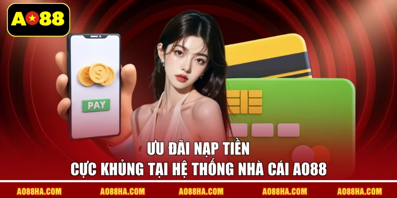 Ưu đãi nạp tiền cực khủng tại hệ thống nhà cái AO88
